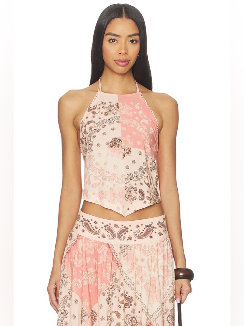 Agua Bendita Revolve Vall Crop Top in Coachella Multicolor XS